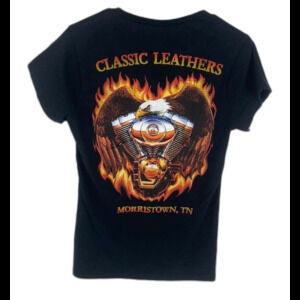 Classic Leathers Morristown Tennessee Black T-Shirt Women's Size Small